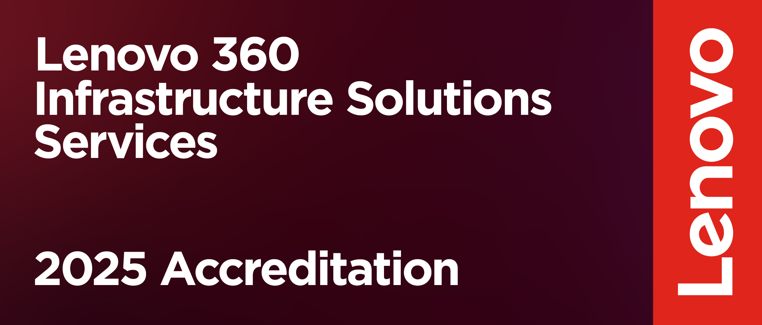 Lenovo 360 Infrastructure Solutions Services 2025 Accreditation Emblem